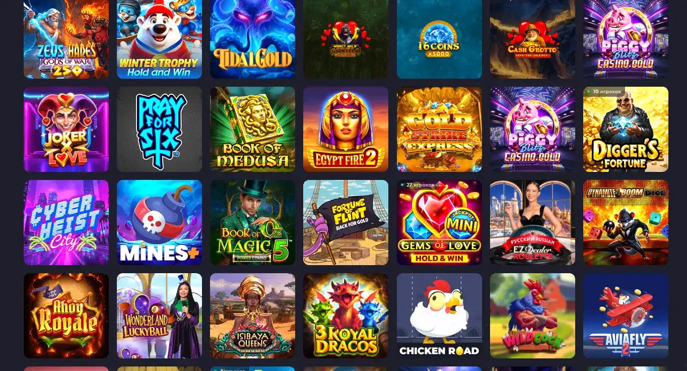 Банда казино слоты и интерфейс Banda casino